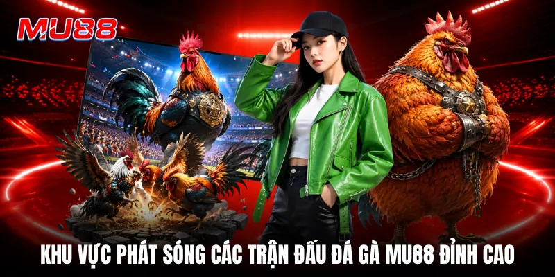Khu vực phát sóng các trận đấu đá gà MU88 đỉnh cao