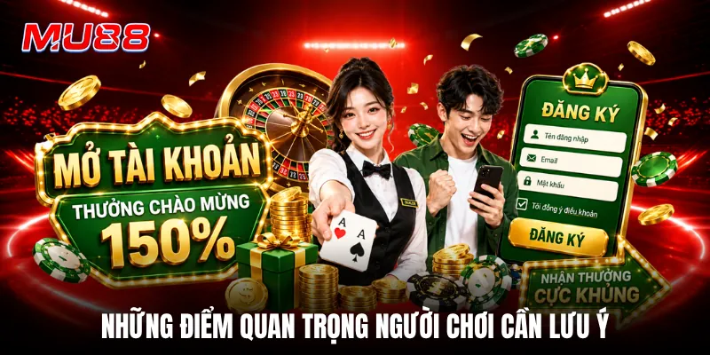Những điểm quan trọng người chơi cần lưu ý